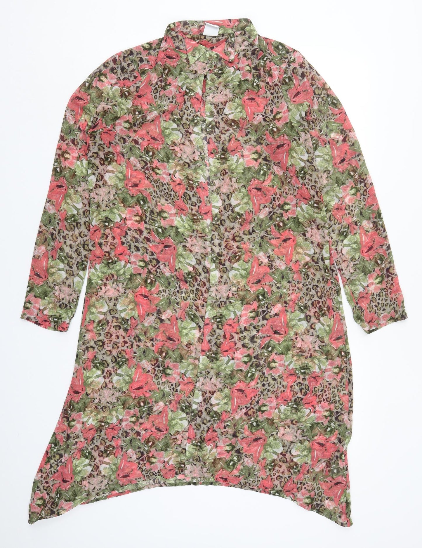 VERO MODA Womens Multicoloured Floral  Shirt Dress  Size M