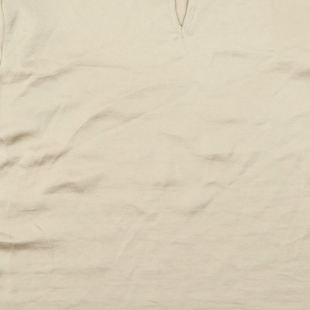 Marks and Spencer Womens Beige   Basic Blouse Size 20