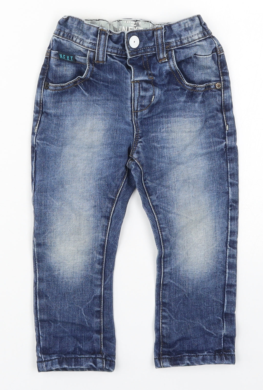 NEXT Boys Blue  Denim Capri Jeans Size 18-24 Months