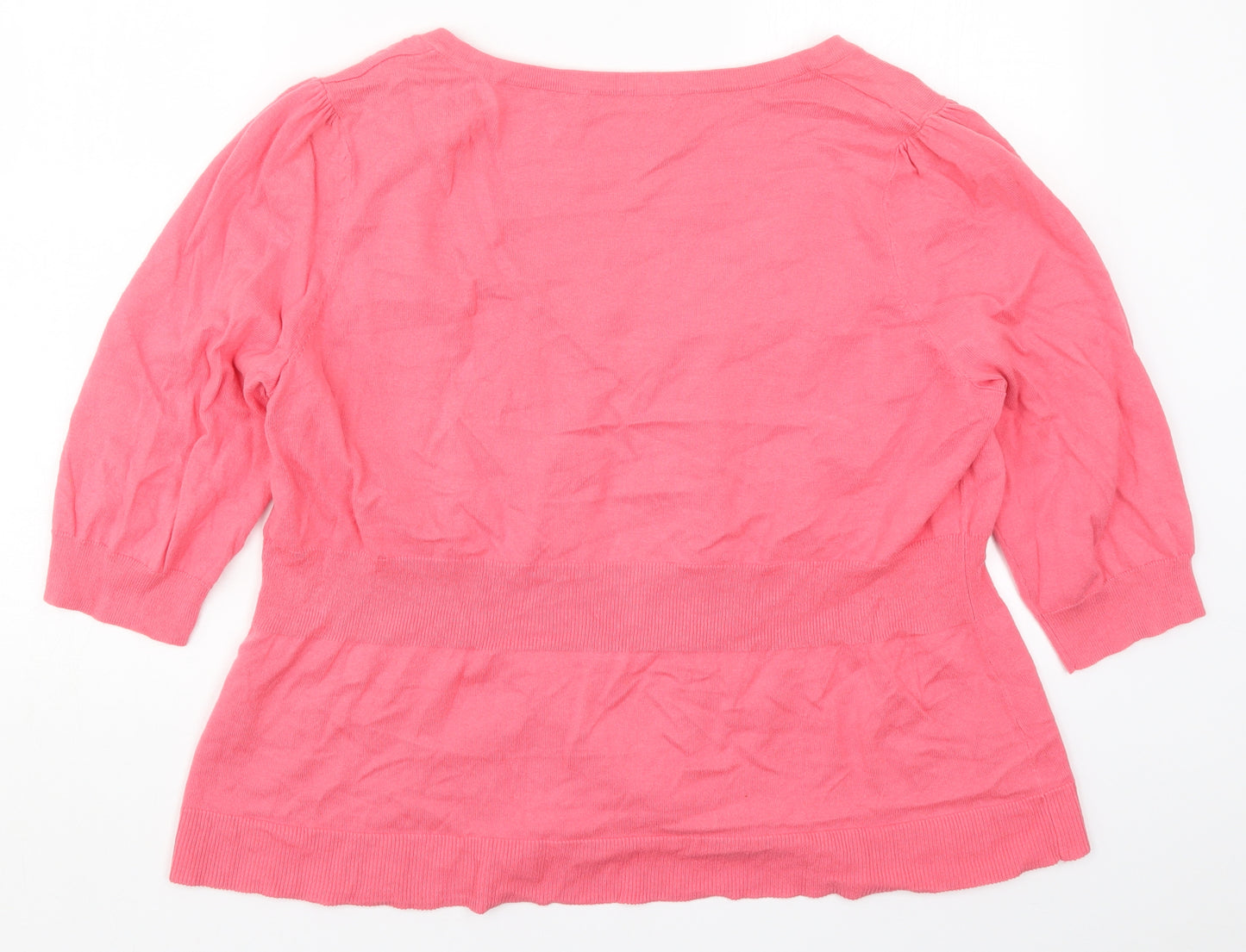 George Womens Pink  Knit Cardigan Jumper Size 20