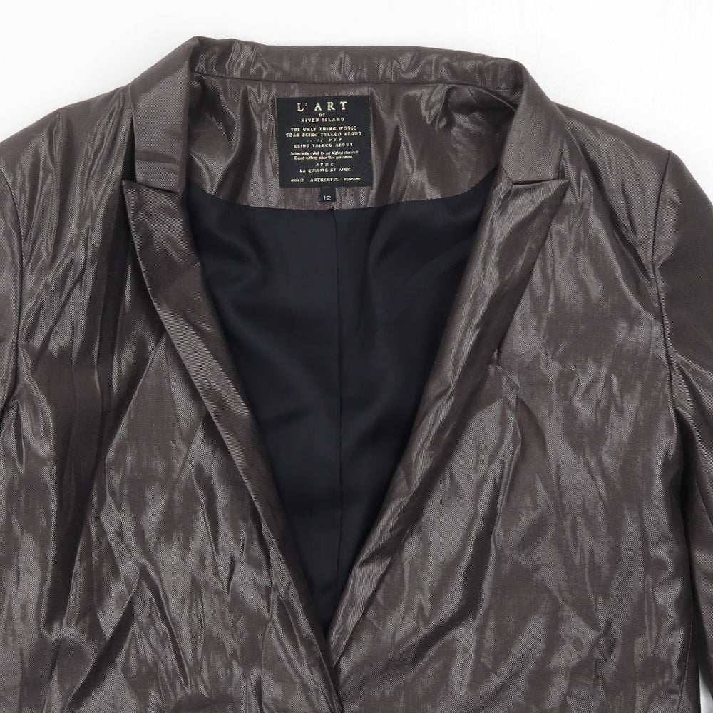 River Island Womens Grey   Jacket  Size 12