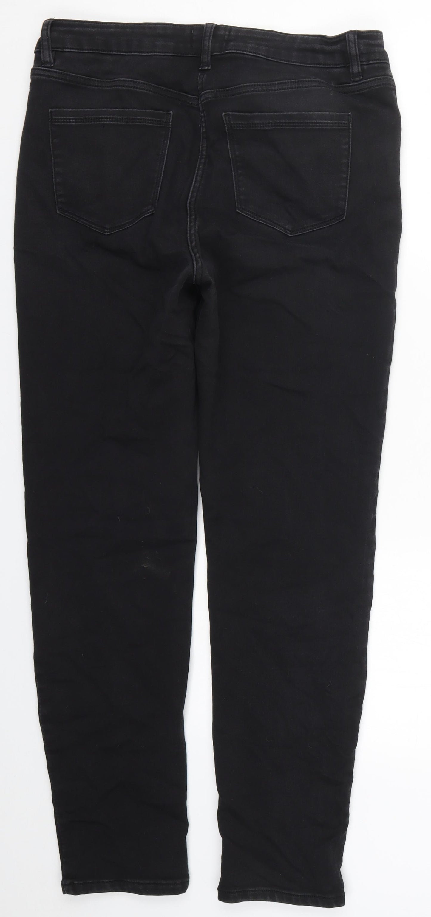 Matalan Womens Black  Denim Skinny Jeans Size 12 L29 in