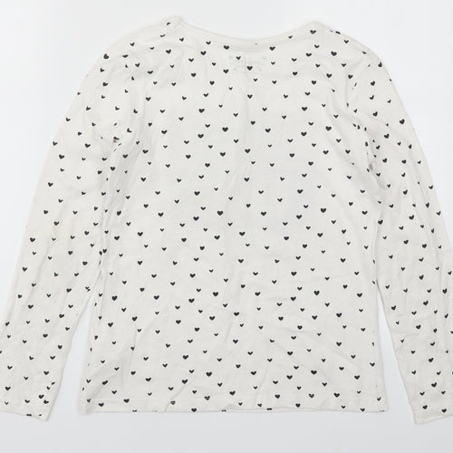 Primark Girls White   Basic T-Shirt Size 11-12 Years  - Style Icon