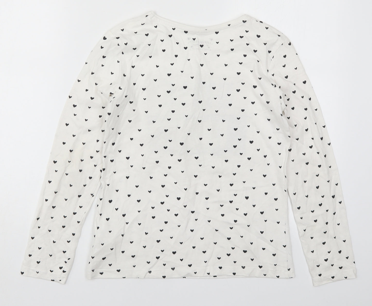 Primark Girls White   Basic T-Shirt Size 11-12 Years  - Style Icon