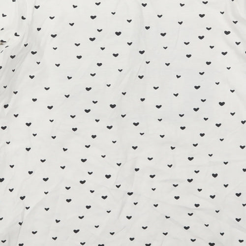 Primark Girls White   Basic T-Shirt Size 11-12 Years  - Style Icon