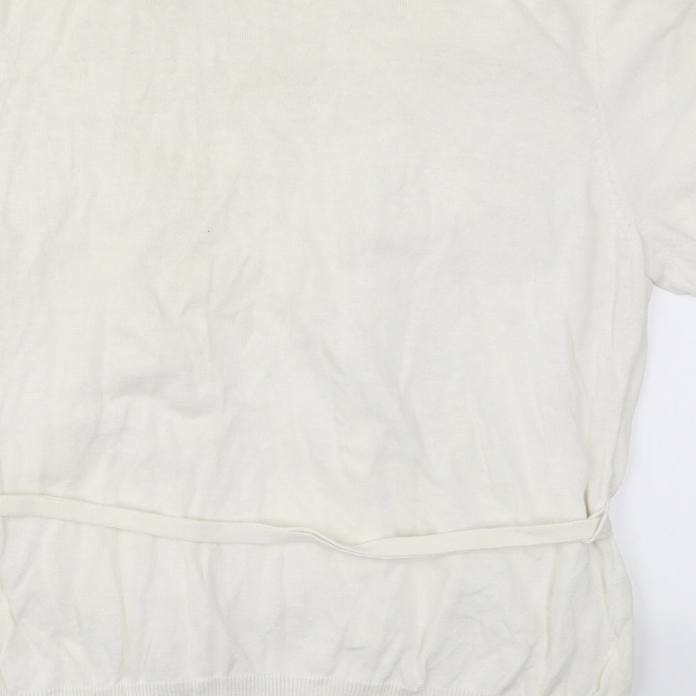 NEXT Womens White  Knit Cardigan Jumper Size 20  - Cardigan and Top All in One