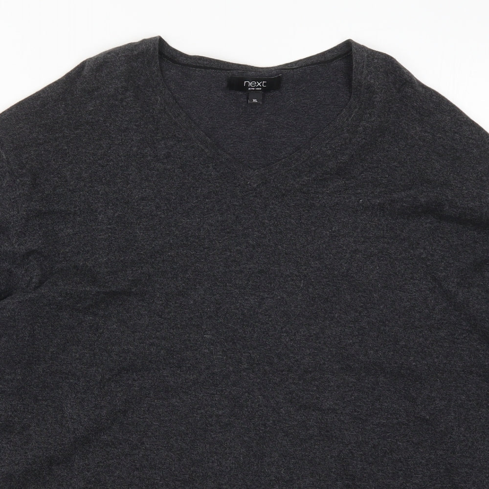 NEXT Mens Grey  Knit Pullover Jumper Size XL