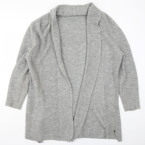 River Island Womens Grey  Knit Cardigan Jumper Size XL