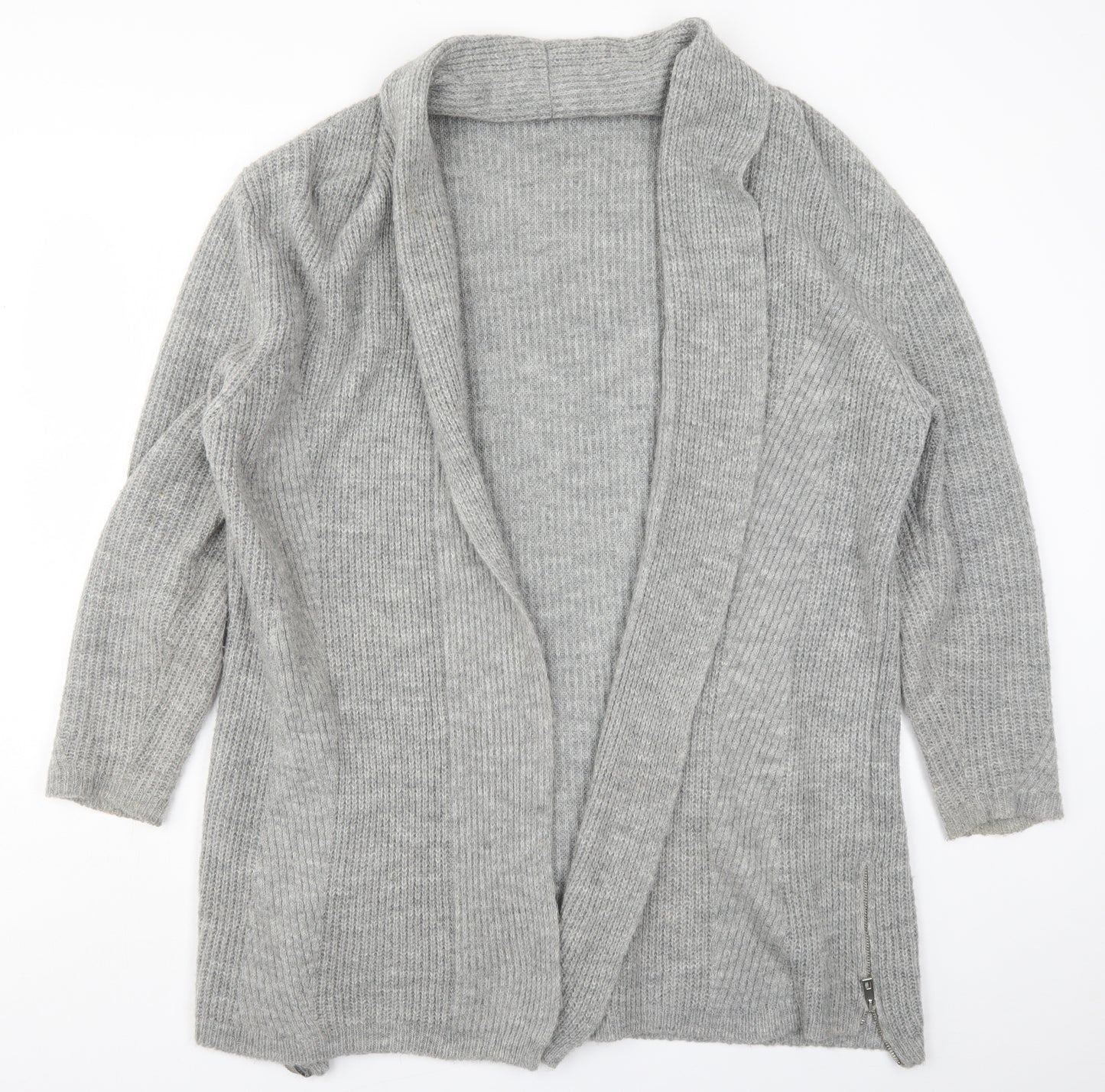 River Island Womens Grey  Knit Cardigan Jumper Size XL