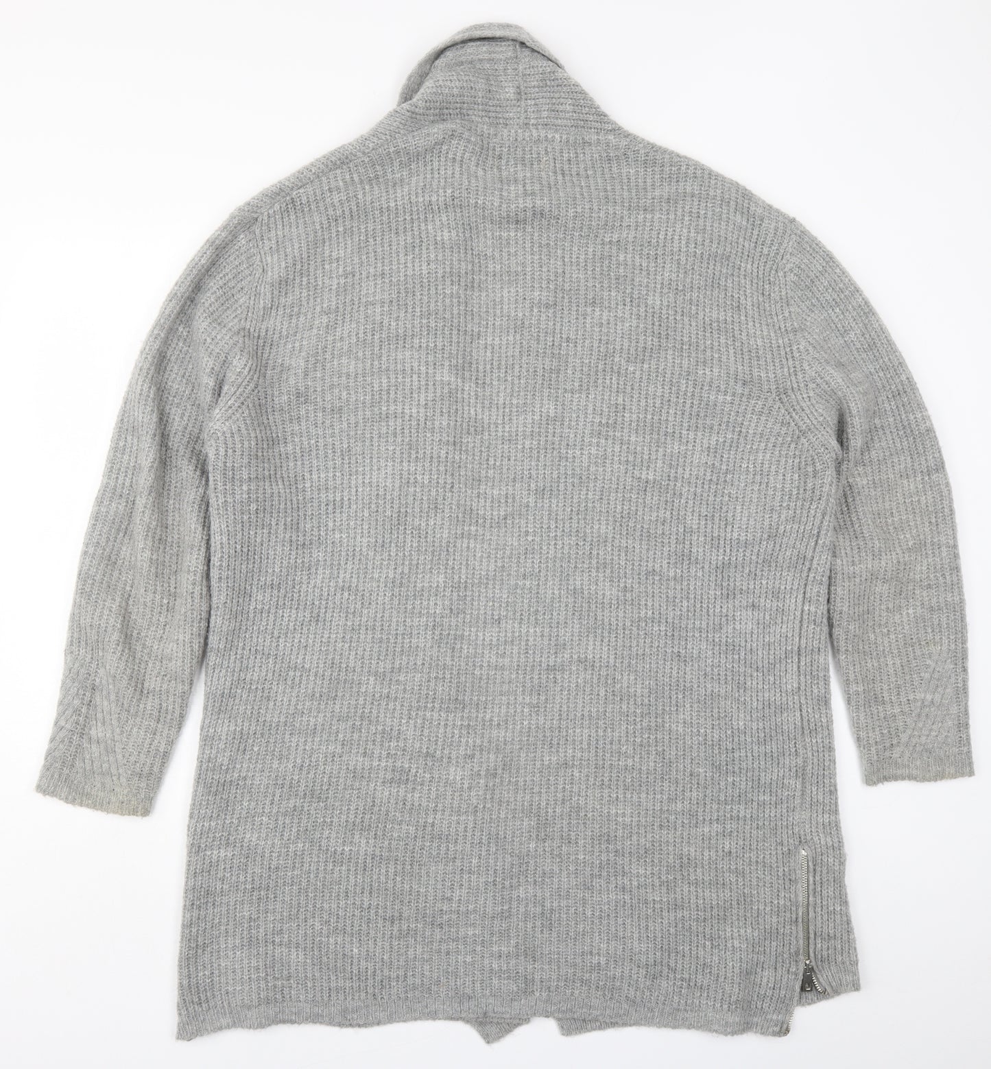 River Island Womens Grey  Knit Cardigan Jumper Size XL