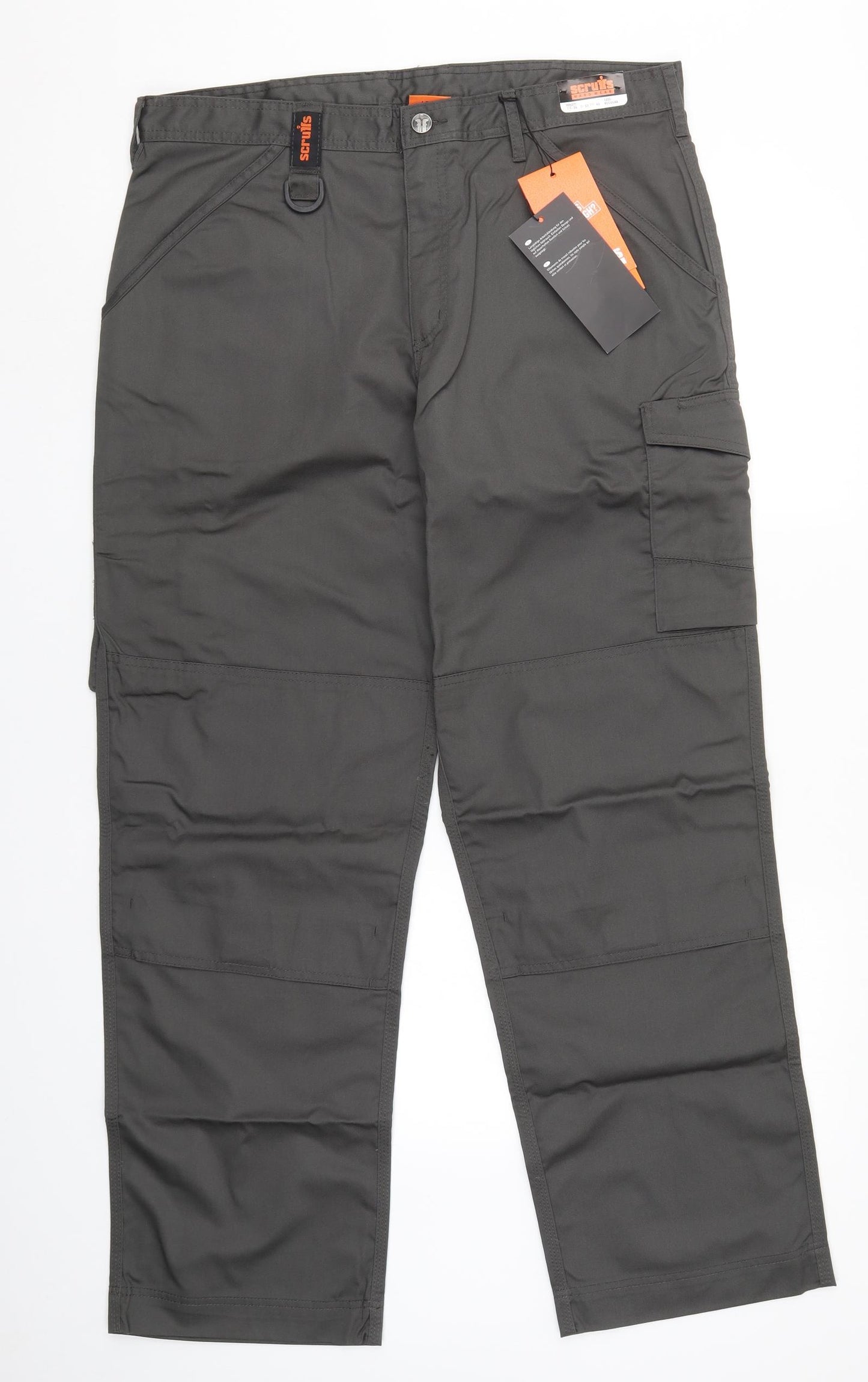 Scruffs Mens Grey   Cargo Trousers Size 36 L31 in
