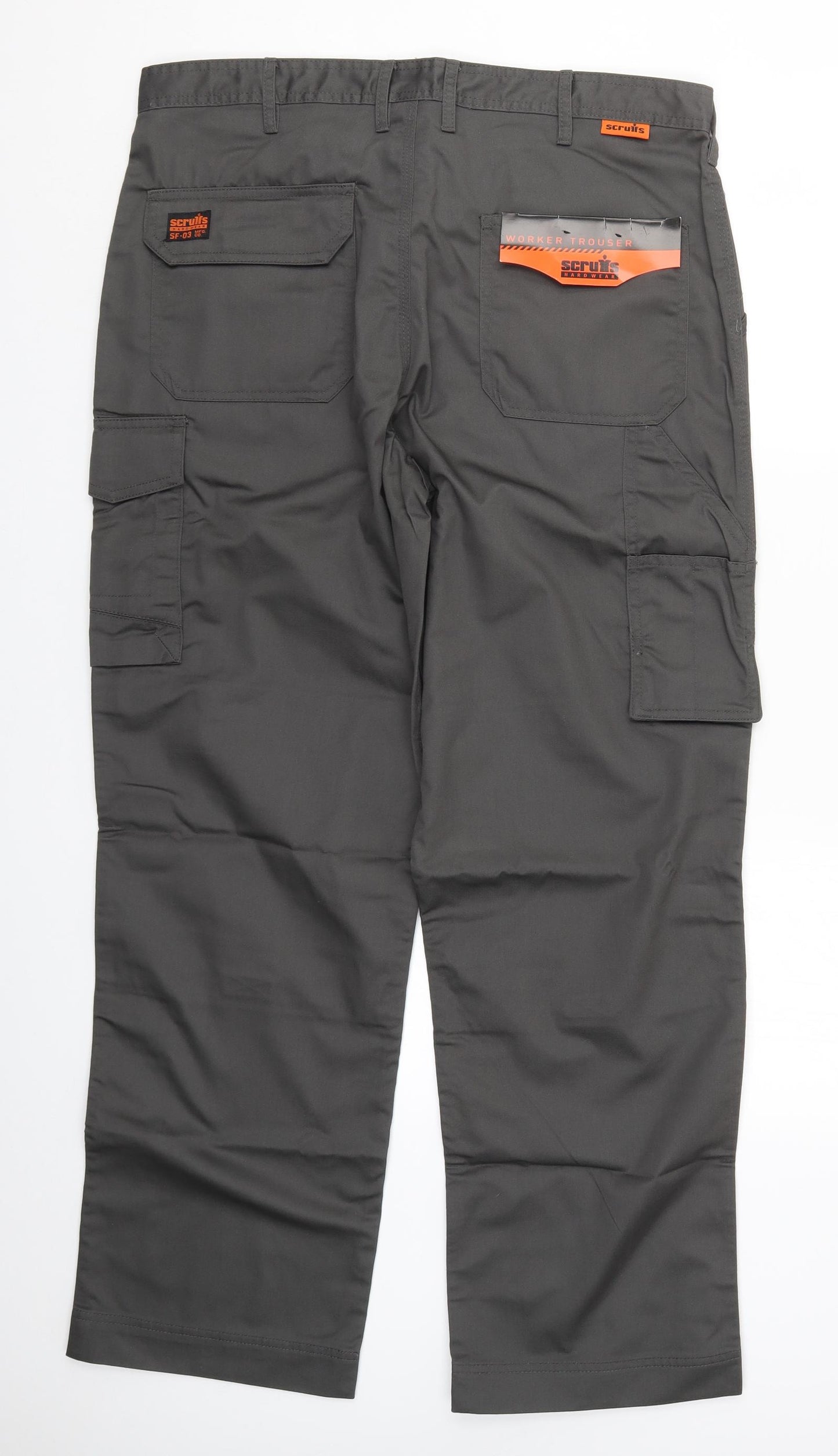 Scruffs Mens Grey   Cargo Trousers Size 36 L31 in