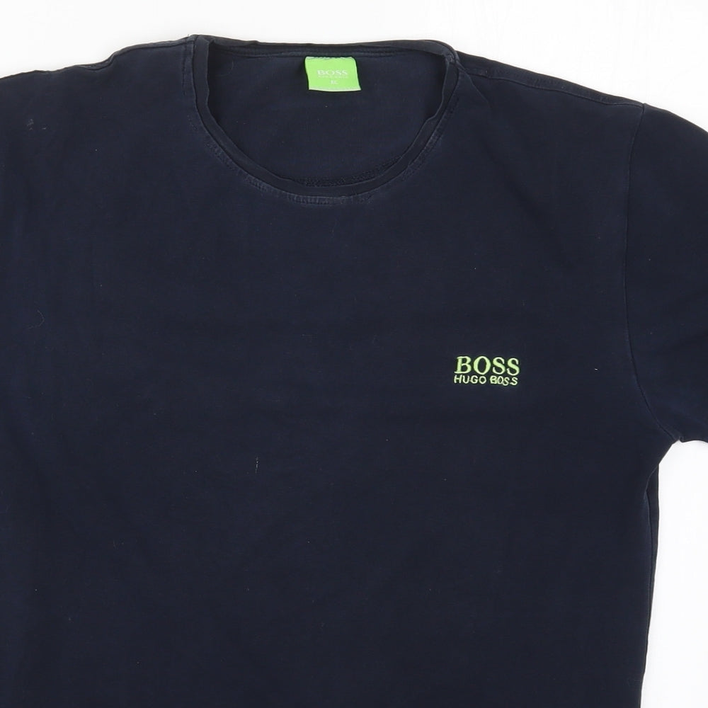 HUGO BOSS Mens Blue    T-Shirt Size XL
