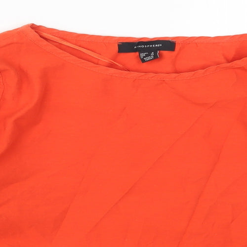 Atmosphere Womens Red   Basic T-Shirt Size 8