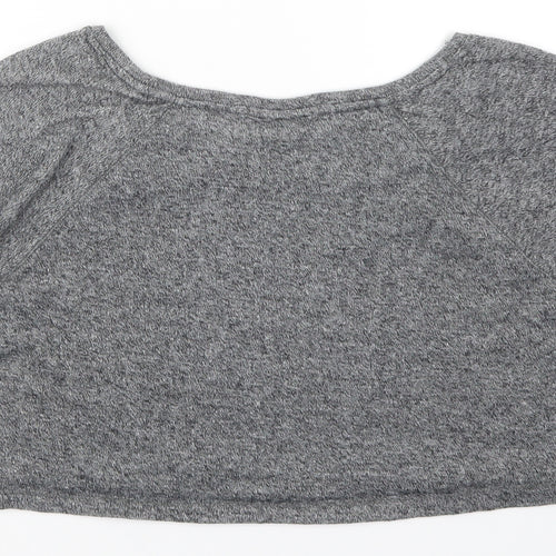 Pull & Bear Womens Grey   Pullover Sweatshirt Size M