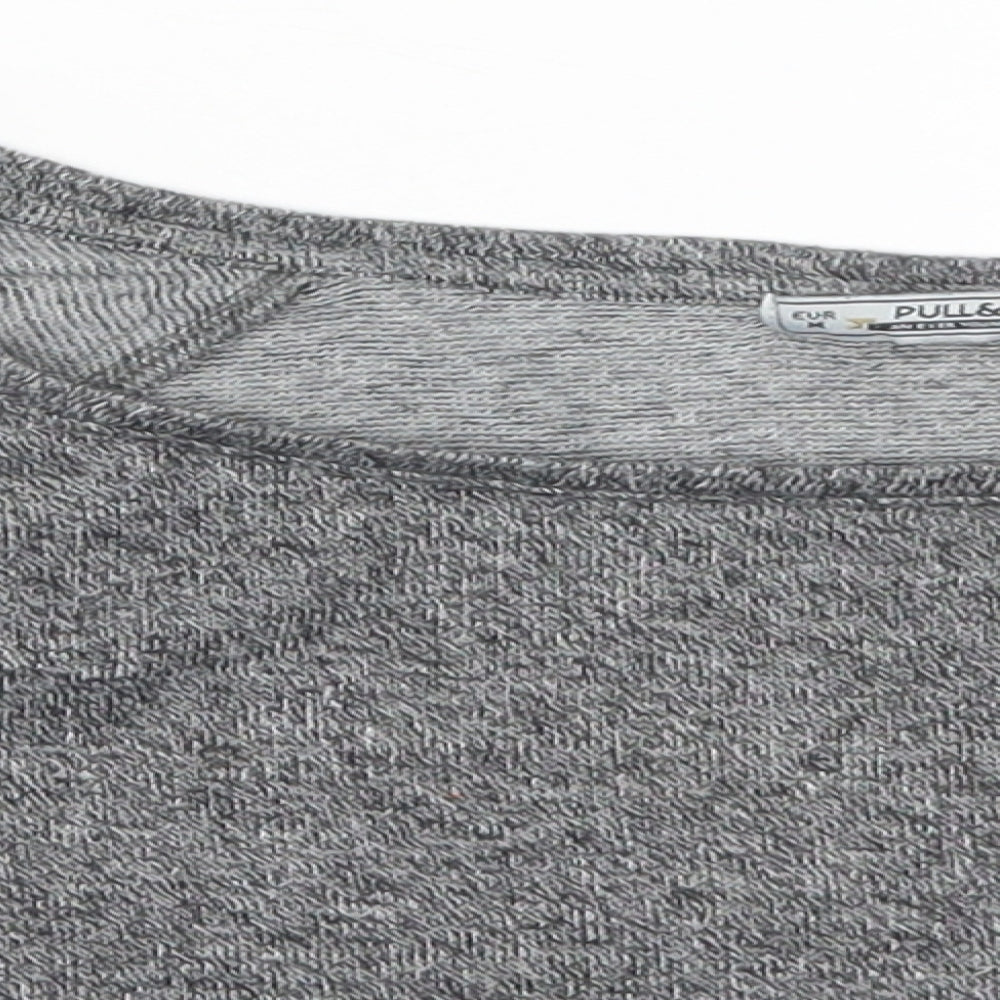 Pull & Bear Womens Grey   Pullover Sweatshirt Size M
