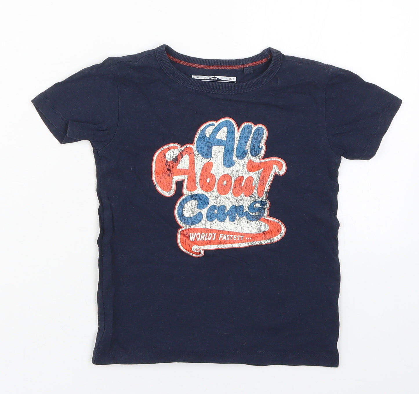 NEXT Boys Blue   Basic T-Shirt Size 2-3 Years  - All About Cars