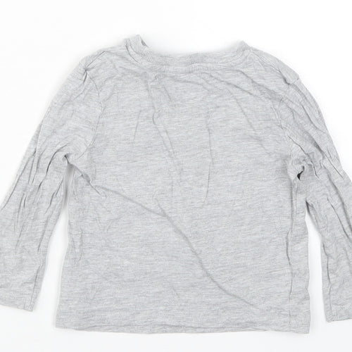 Very Boys Grey   Basic T-Shirt Size 18-24 Months  - Lil Bro