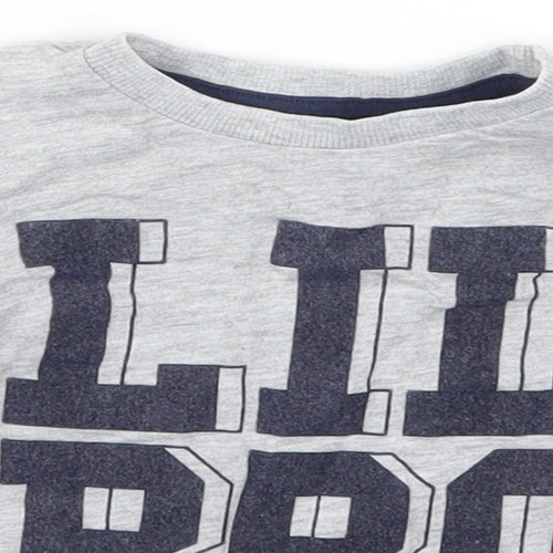 Very Boys Grey   Basic T-Shirt Size 18-24 Months  - Lil Bro