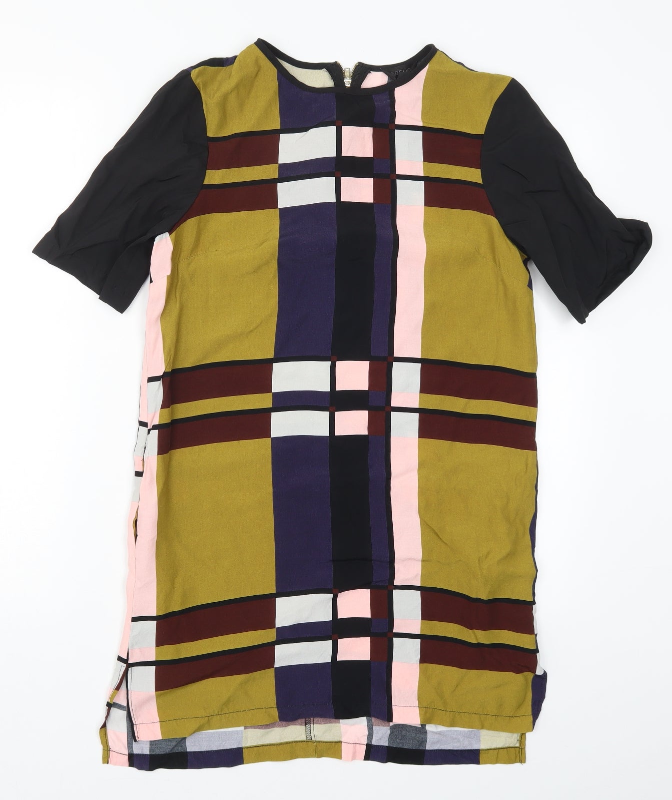 Topshop Womens Multicoloured Colourblock  T-Shirt Dress  Size 10