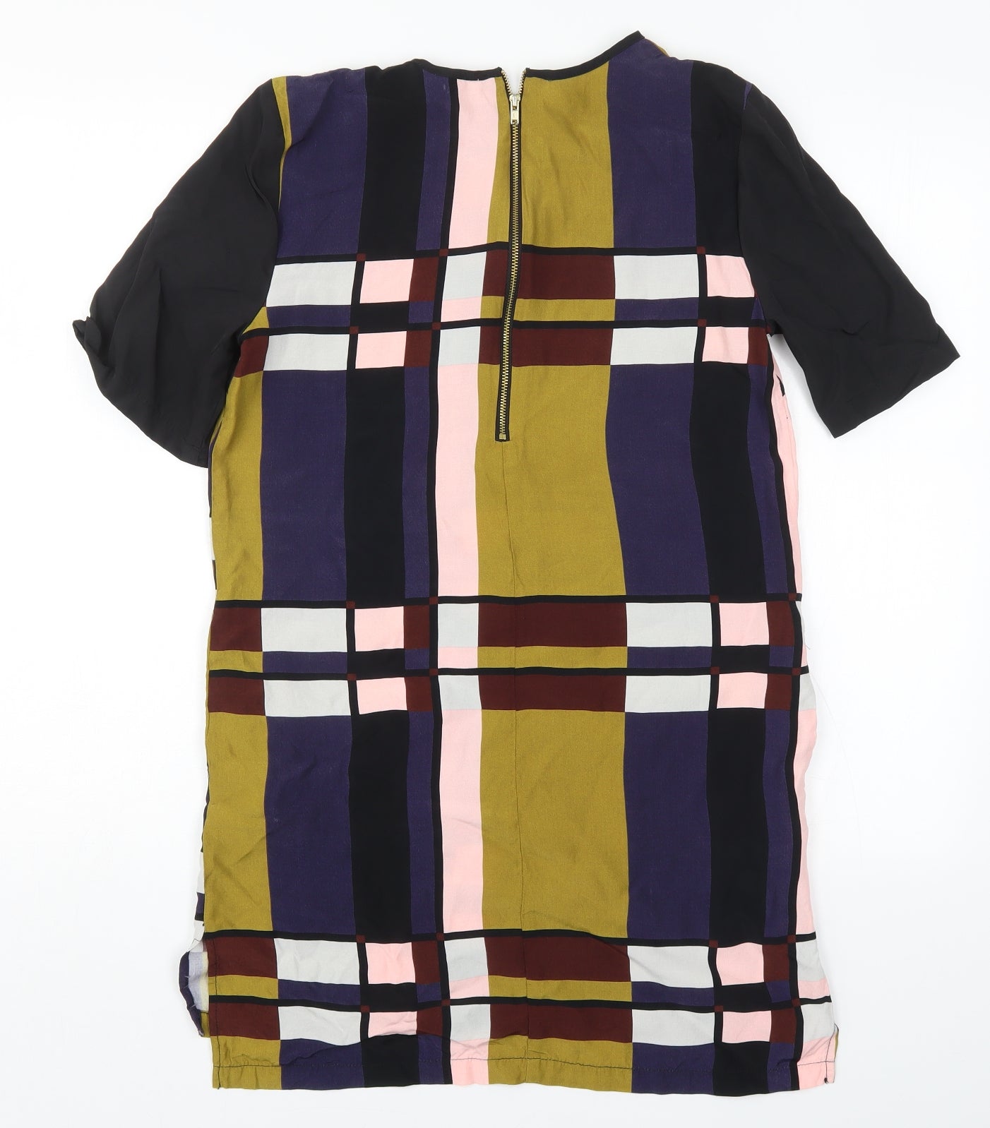 Topshop Womens Multicoloured Colourblock  T-Shirt Dress  Size 10