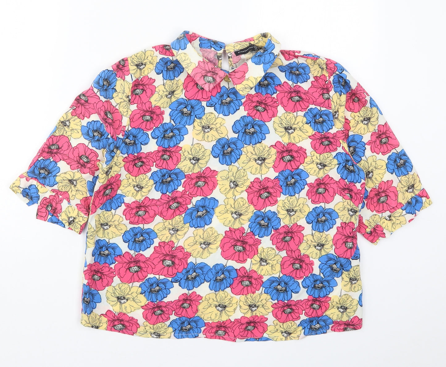 Atmosphere Womens Multicoloured Floral  Basic T-Shirt Size 14
