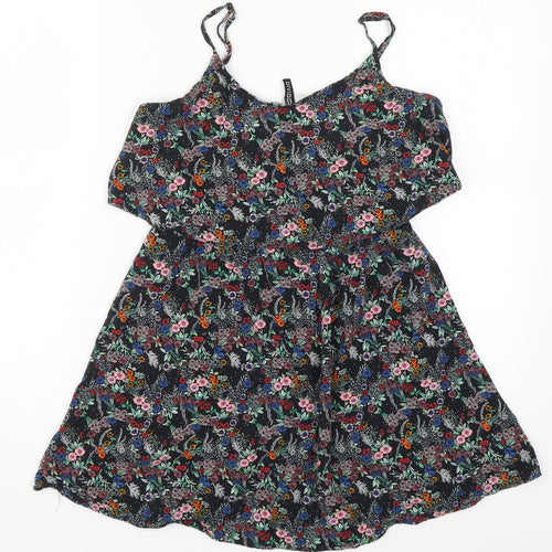 H&M Womens Multicoloured Floral  Mini  Size 10