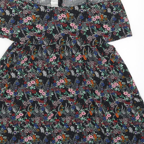 H&M Womens Multicoloured Floral  Mini  Size 10