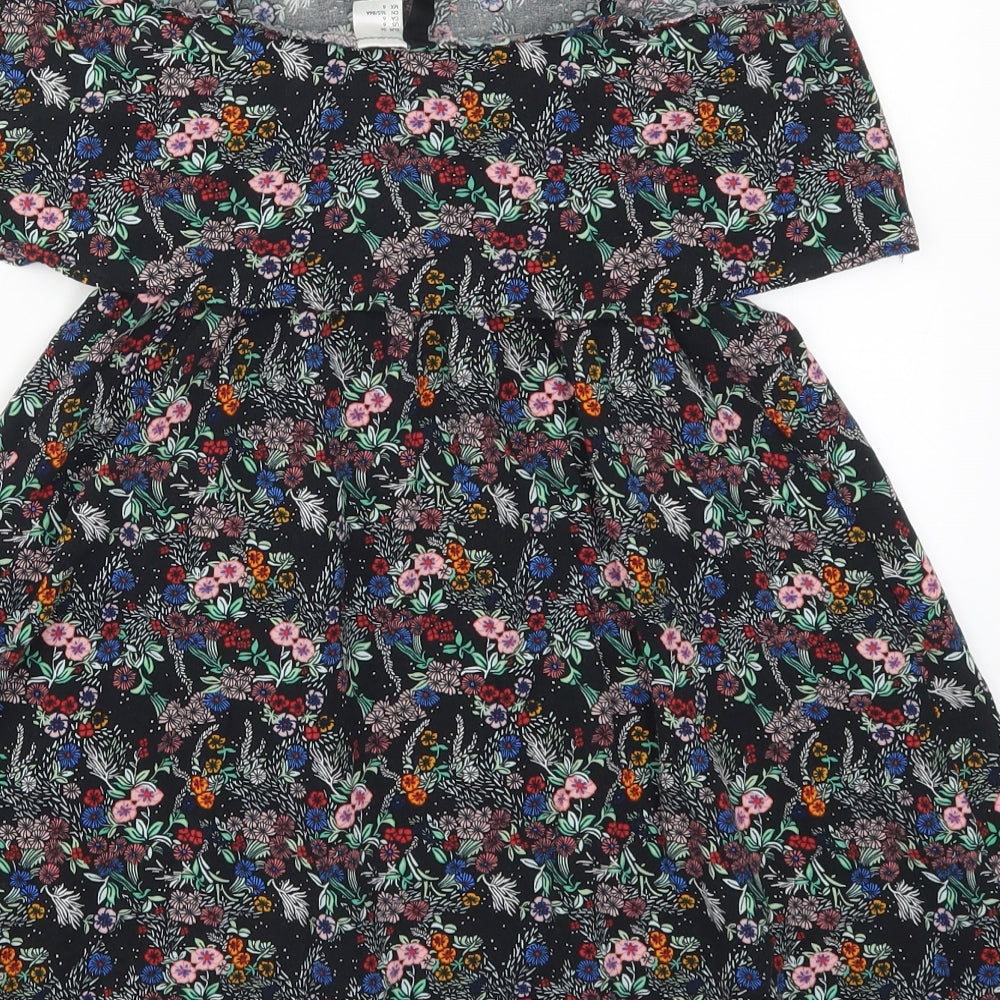 H&M Womens Multicoloured Floral  Mini  Size 10