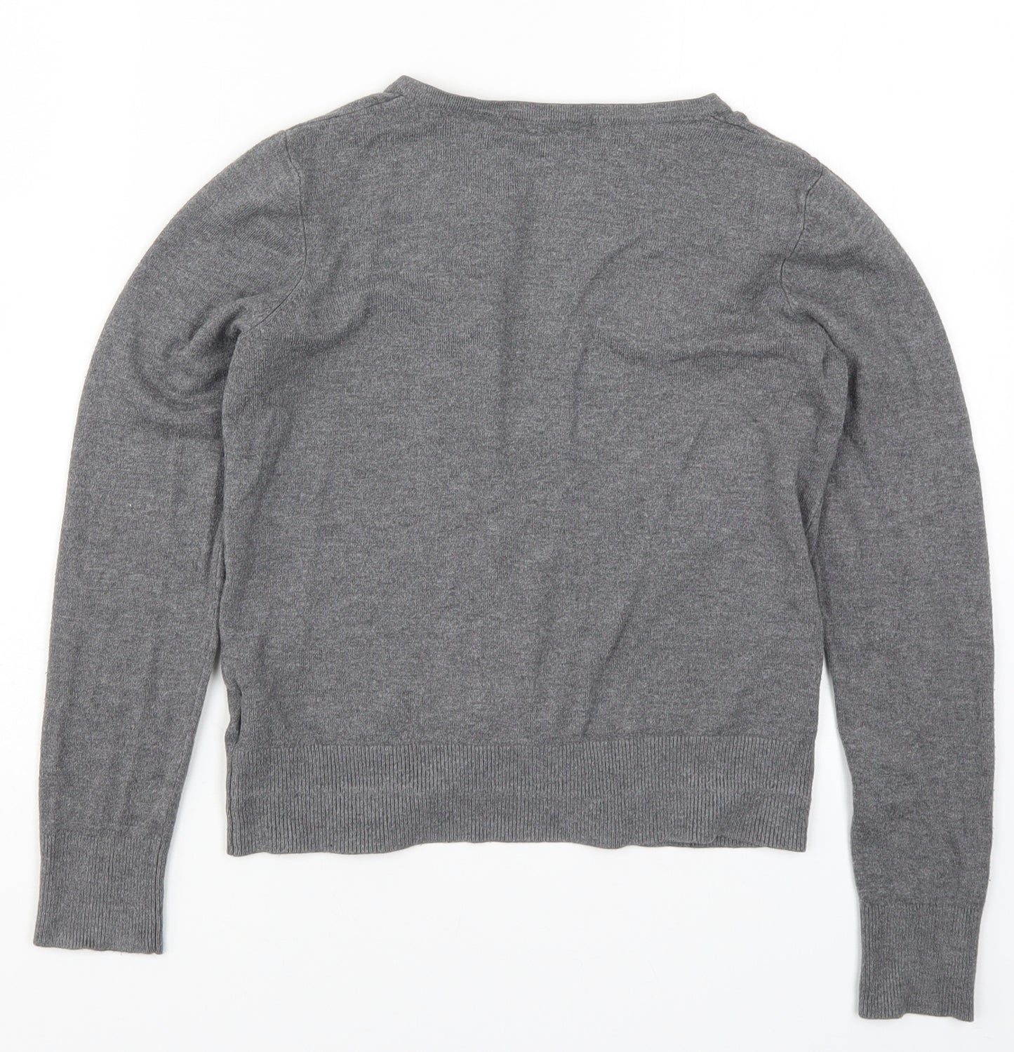 F&F Womens Grey  Knit Cardigan Jumper Size 8