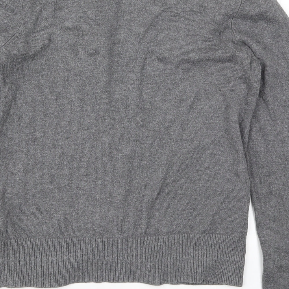 F&F Womens Grey  Knit Cardigan Jumper Size 8
