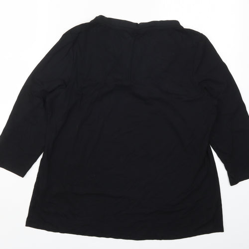 Marks and Spencer Womens Black   Basic T-Shirt Size 16