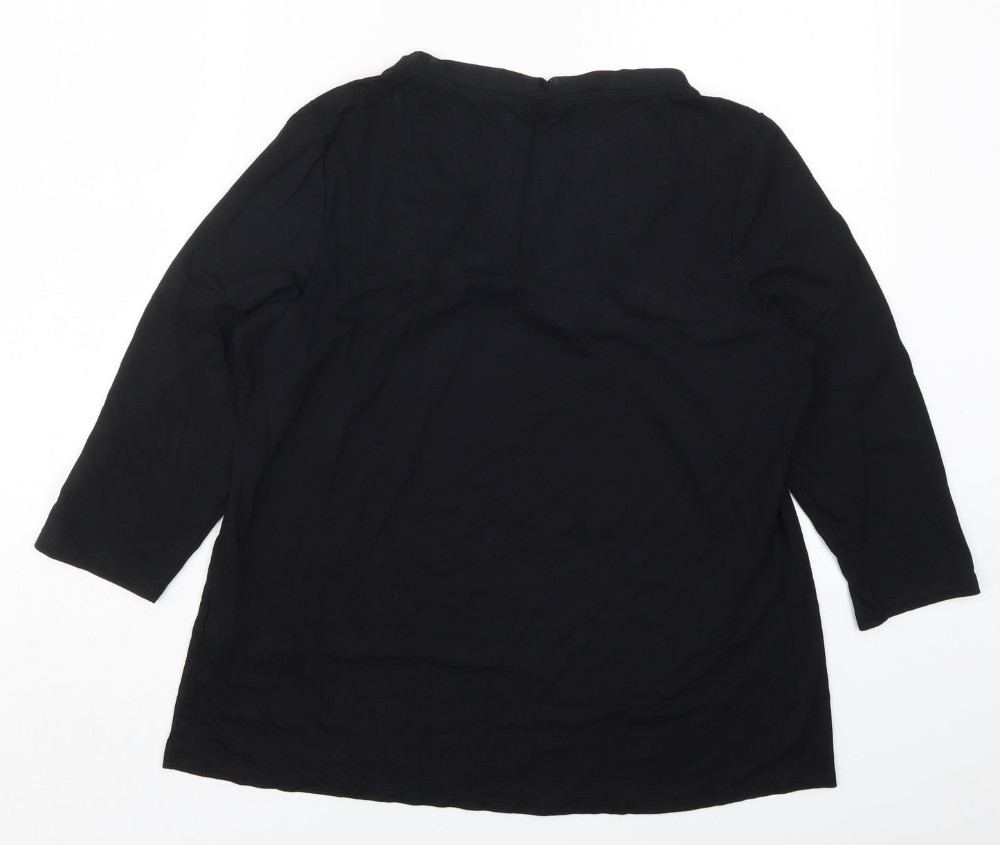 Marks and Spencer Womens Black   Basic T-Shirt Size 16