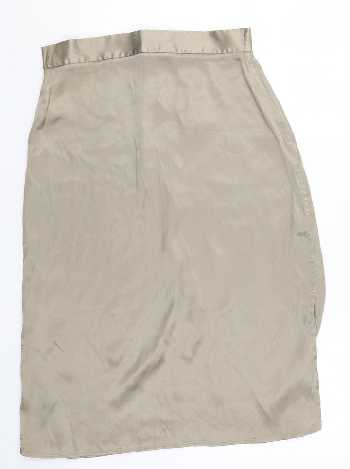 Marks and Spencer Womens Beige   Straight & Pencil Skirt Size 12
