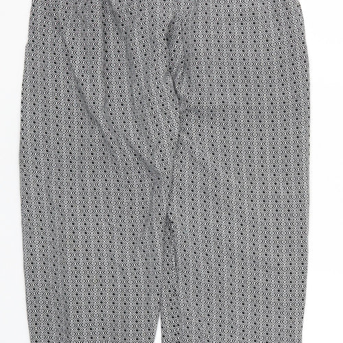 Primark Womens Grey Geometric  Trousers  Size 14 L27 in - Loungewear