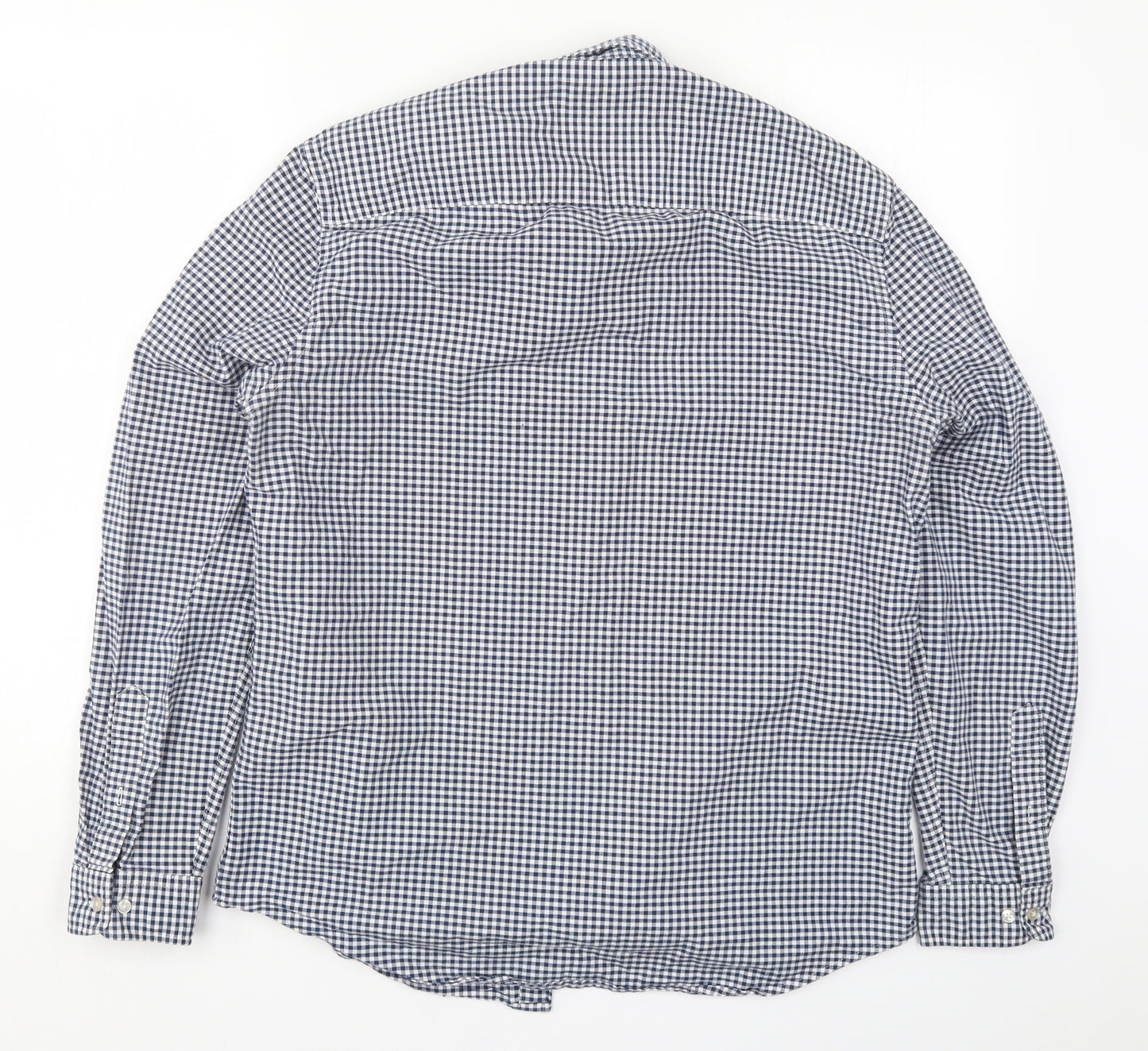 NEXT Mens Blue Check   Button-Up Size M