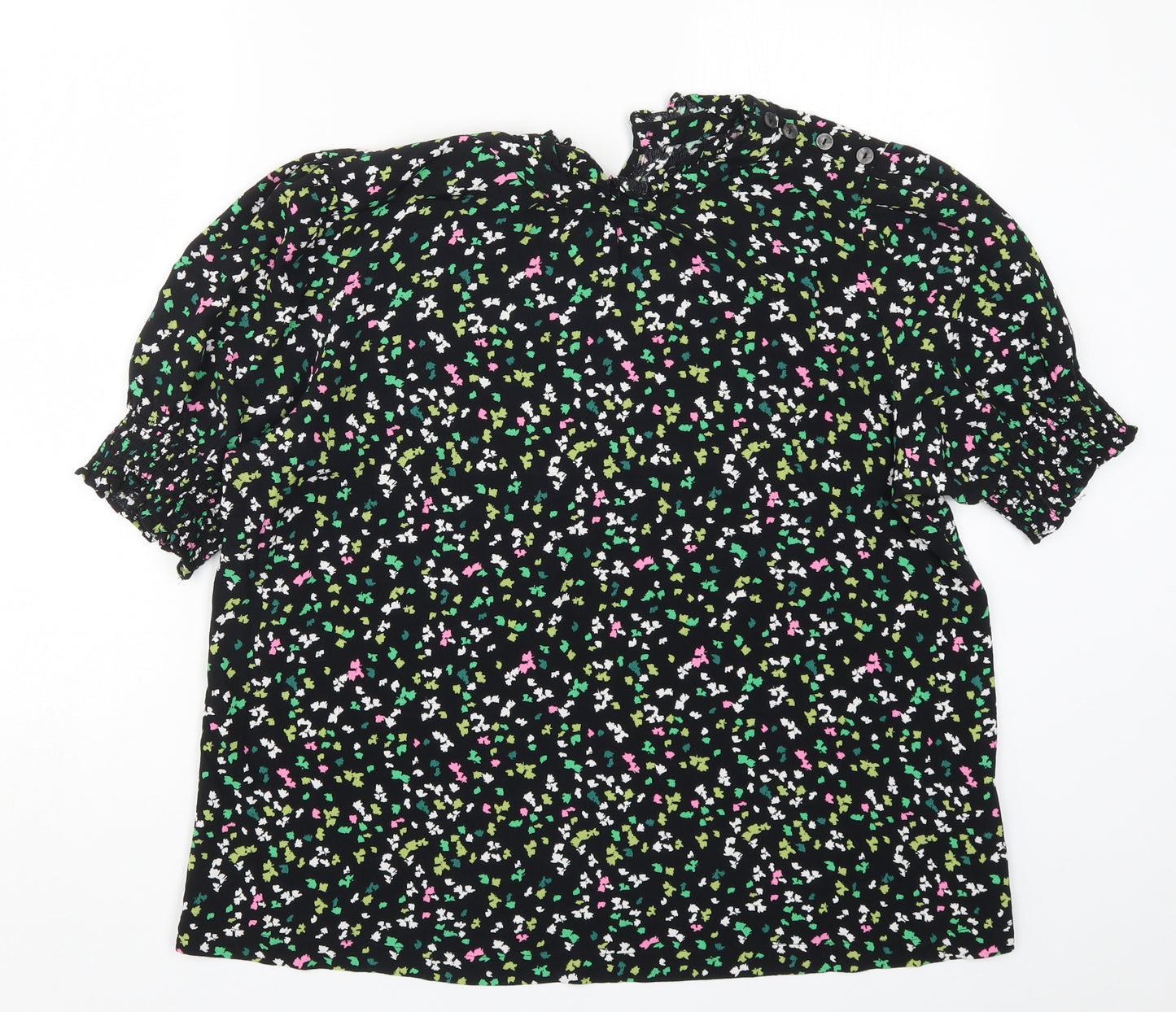 Marks and Spencer Womens Multicoloured Geometric  Basic Blouse Size 16