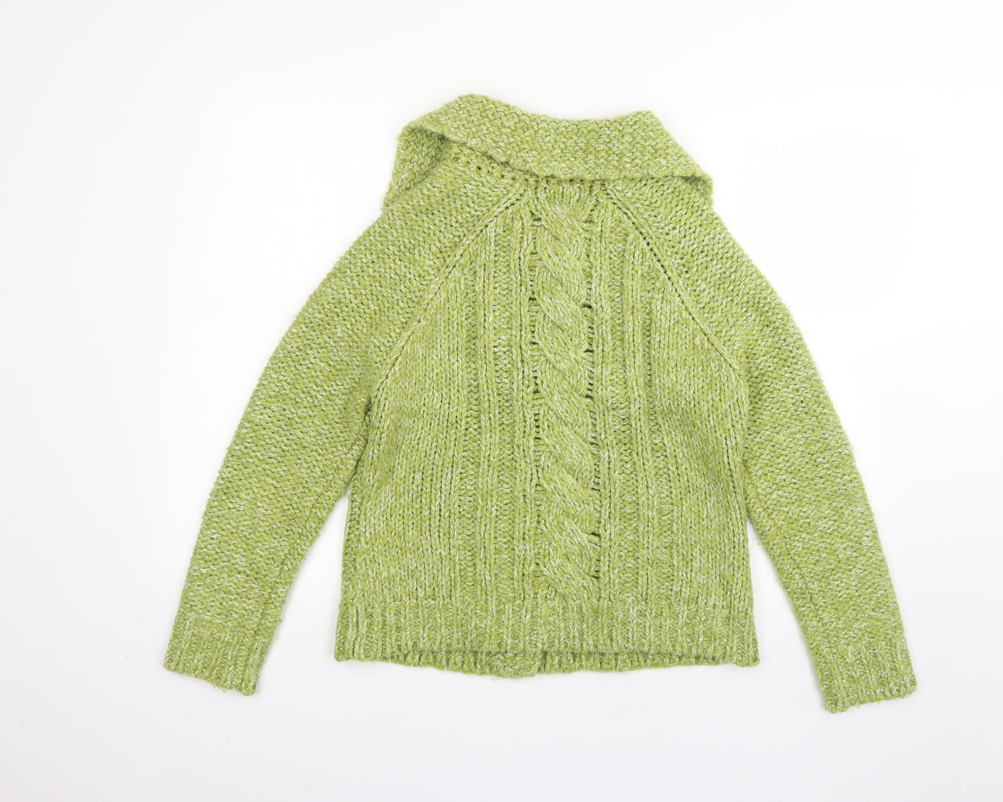 Per Una Womens Green   Cardigan Jumper Size M
