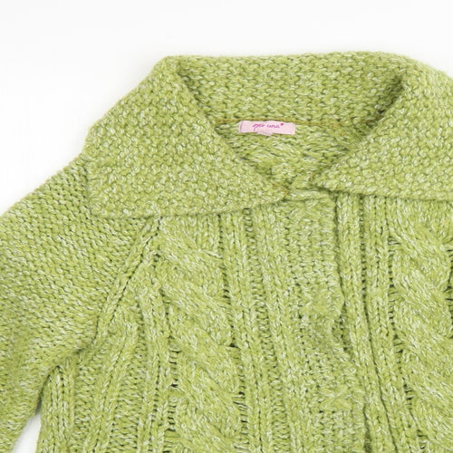 Per Una Womens Green   Cardigan Jumper Size M