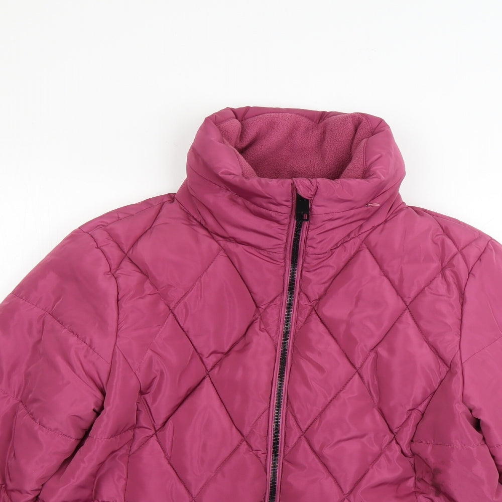 Marks and Spencer Womens Pink   Rain Coat Coat Size 10