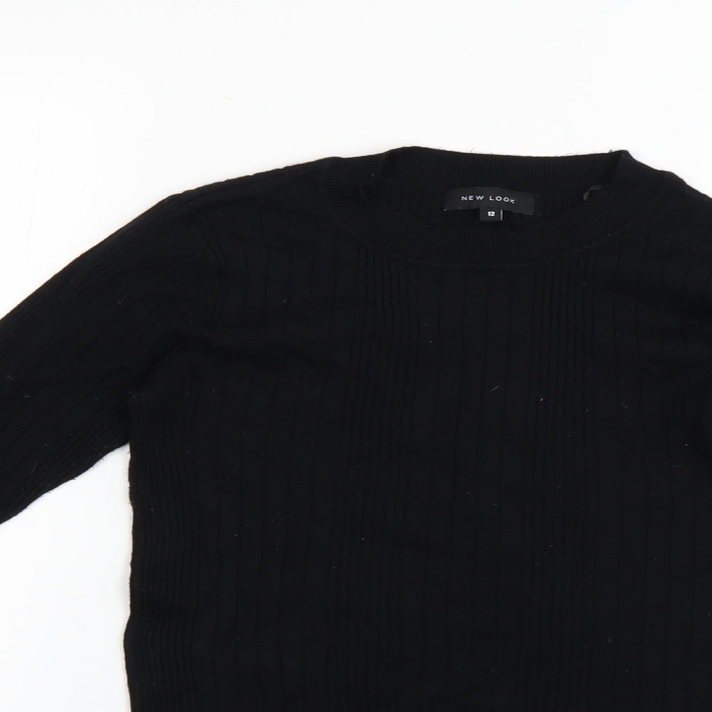 New Look Womens Black   Pullover Jumper Size 12