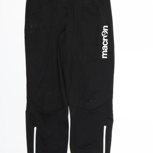 Macron Mens Black   Jogger Trousers Size M L25 in