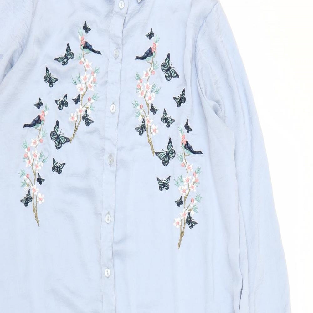 blue vanilla Womens Blue   Shirt Dress  Size 14