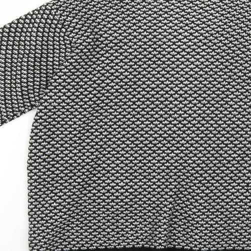 BM Womens Multicoloured Geometric  Cardigan Jumper Size S