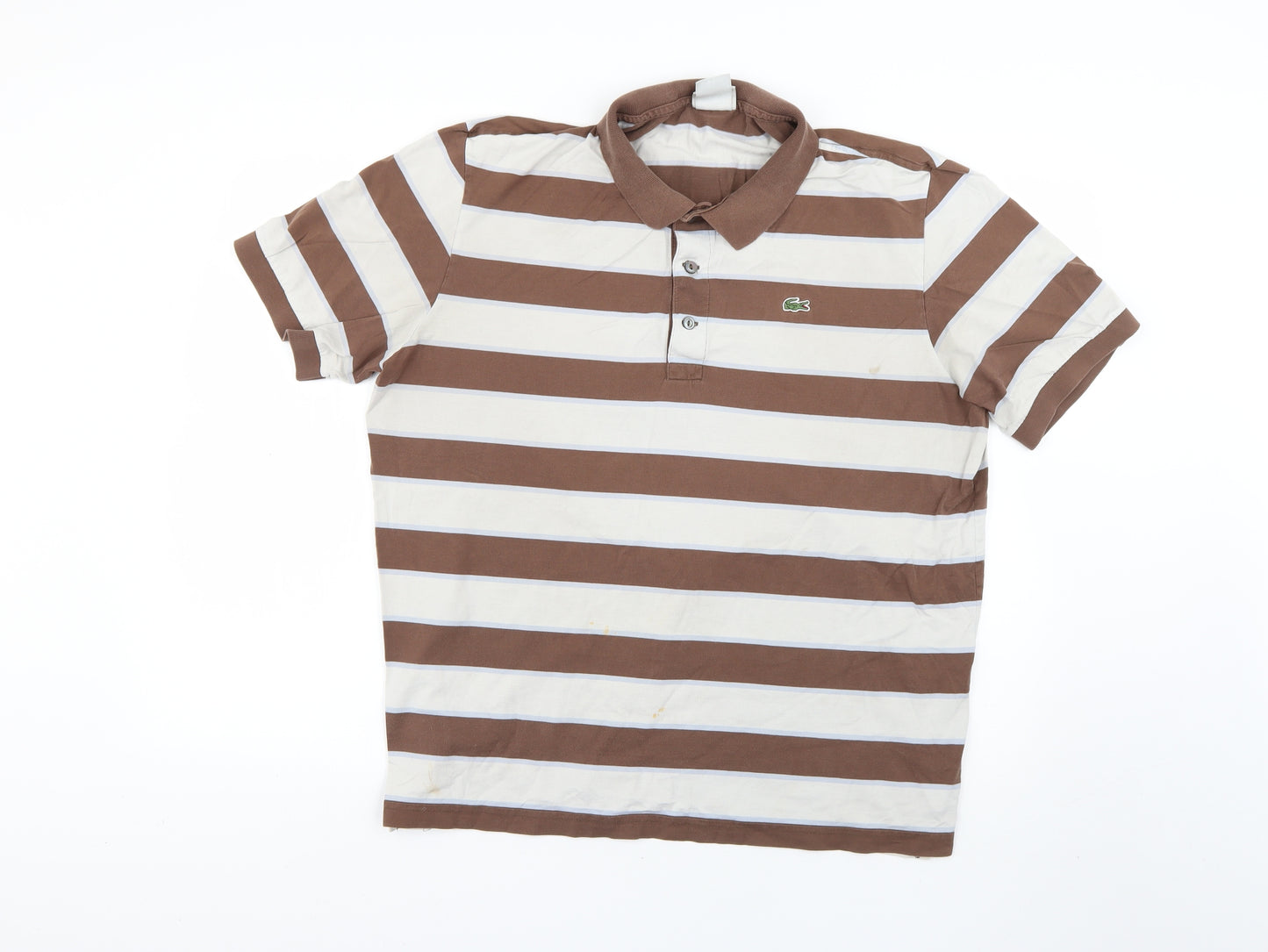Lacoste Mens Multicoloured Striped   Polo Size L
