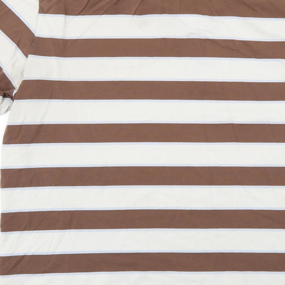 Lacoste Mens Multicoloured Striped   Polo Size L