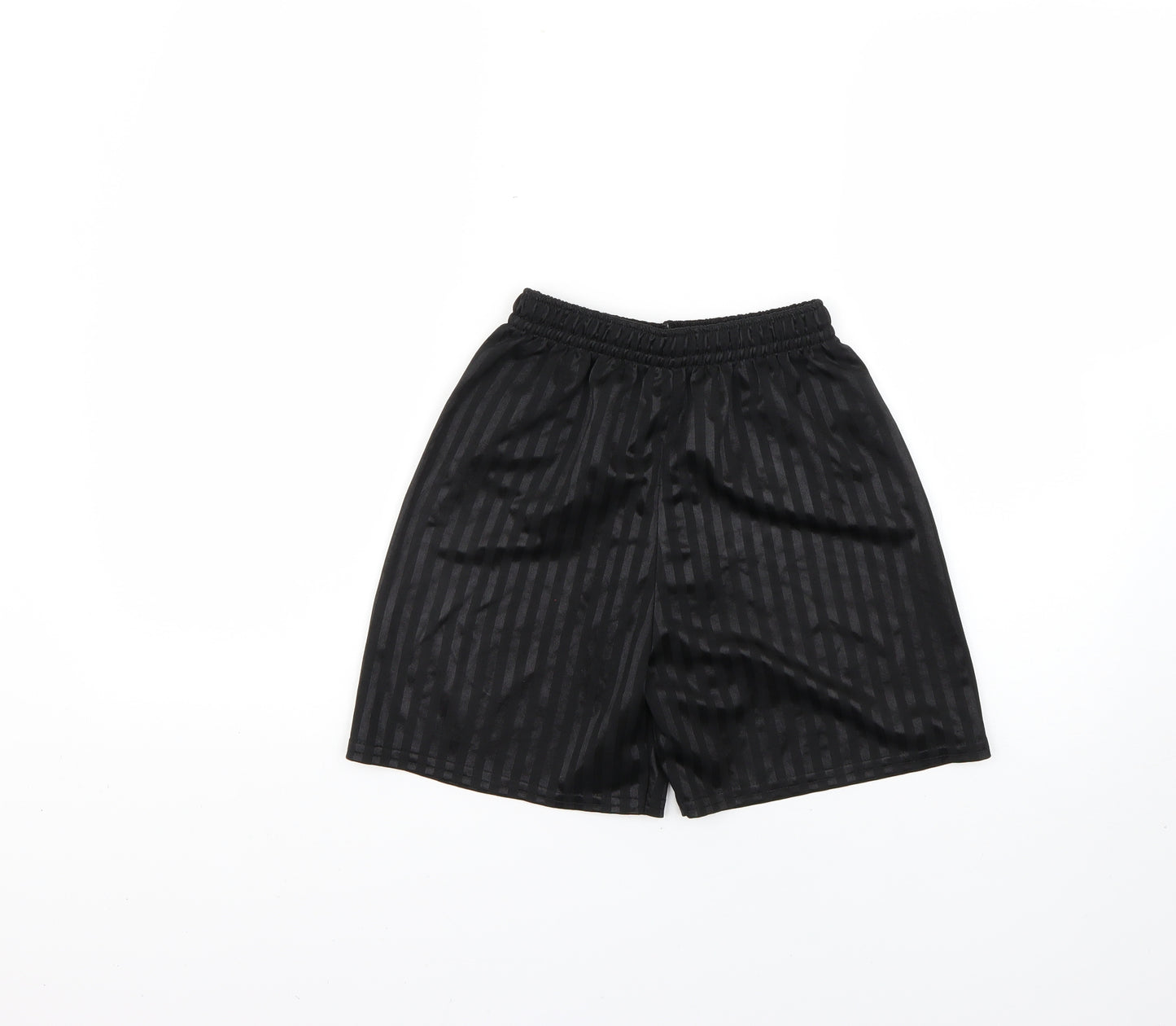 Preworn Boys Black   Sweat Shorts Size 11-12 Years