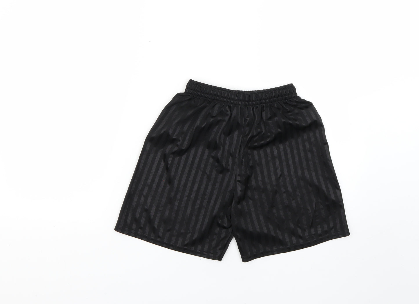 Preworn Boys Black   Sweat Shorts Size 11-12 Years