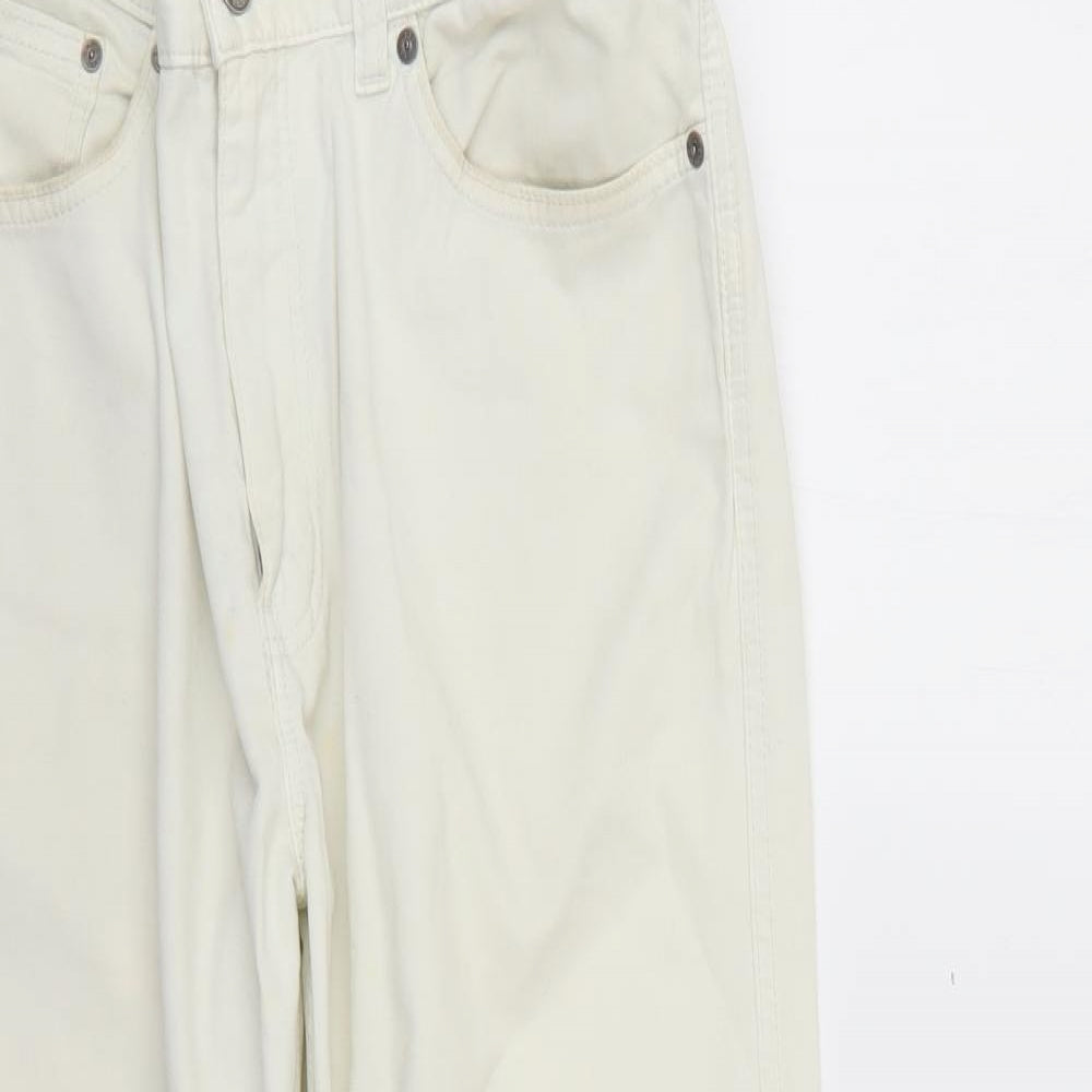 Gap Mens White   Straight Jeans Size 34 L30 in