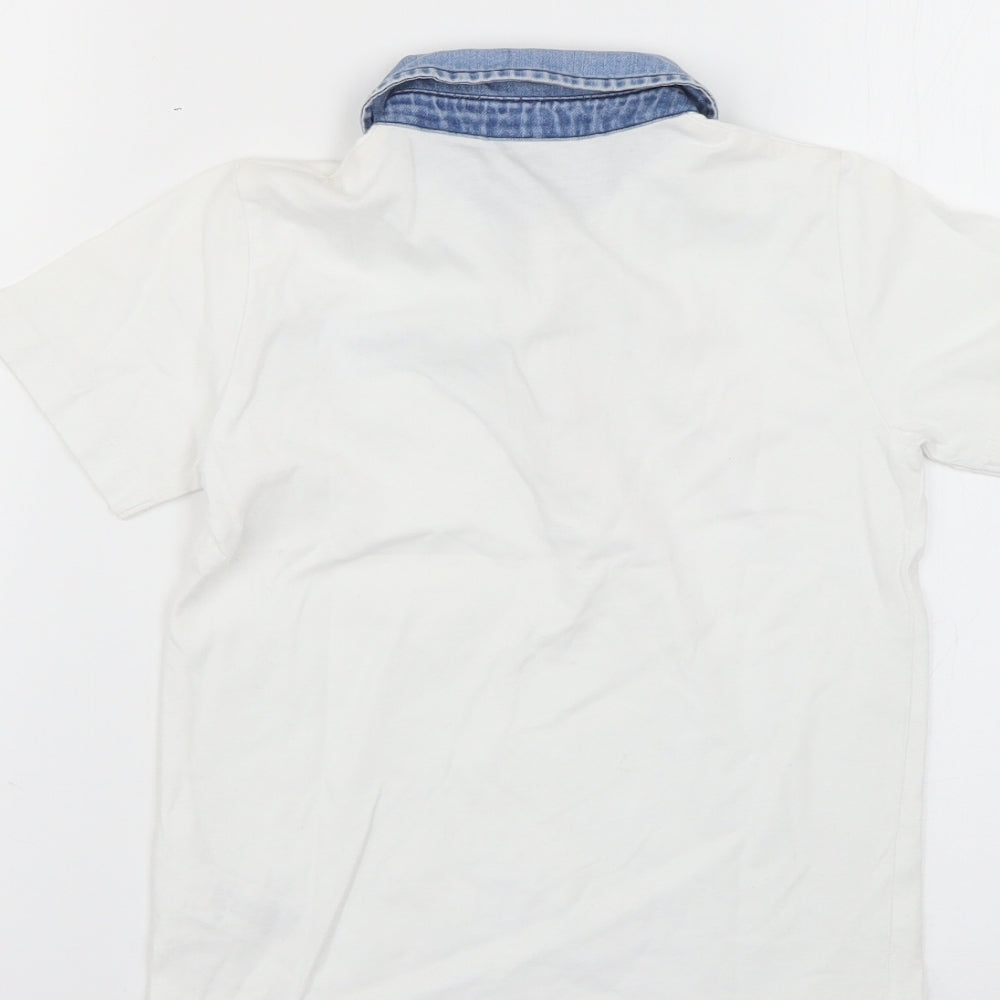 NEXT Boys White   Basic Polo Size 4-5 Years